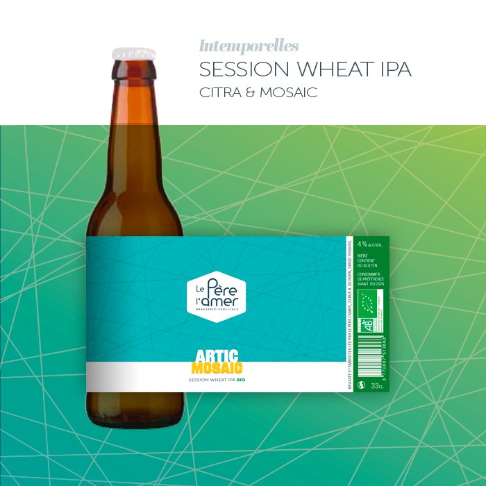 ARTIC MOSAÏC BIO 33CL - BRASSERIE LE PERE L'AMER