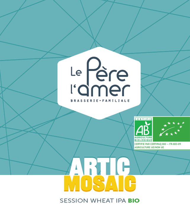 ARTIC MOSAÏC BIO 33CL - BRASSERIE LE PERE L'AMER – Image 2