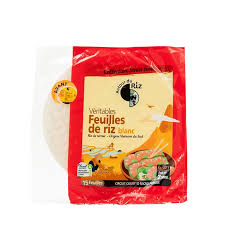 FEUILLES DE RIZ BLANC BIO 22cm 150g - AUTOUR DU RIZ