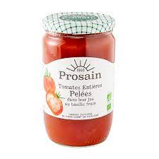 TOMATES ENTIERES PELEES BIO 630G - PROSAIN