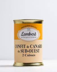 CONFIT DE CANARD SUD-OUEST 2 CUISSES 760G - MAISON LEMBERT