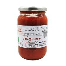 SAUCE BOLOGNAISE A 20% BOEUF BIO 350G - NATUR'AVENIR