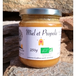 MIEL ET PROPOLIS BIO 250G - LES RUCHES DE LIZA