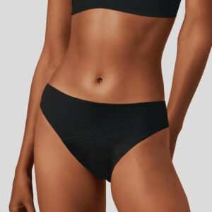 CULOTTE MENSTRUELLE BASIQUE NOIRE "EMILY" FLUX PLUS BIO GOTS - PLIM