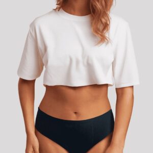 CULOTTE MENSTRUELLE NOIRE "INGRID" FLUX ULTRA ABSORBANT BIO GOTS - PLIM