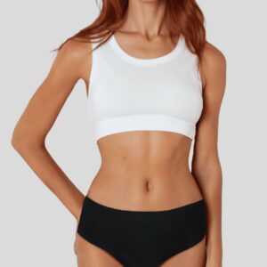 SHORTY MENSTRUEL NOIR "OLGA" FLUX ULTRA ABSORBANT BIO GOTS - PLIM