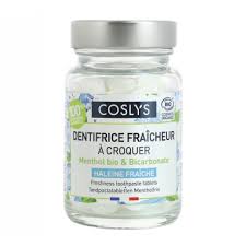 DENTIFRICE FRAICHEUR A CROQUER BIO & VEGAN 120 PASTILLES - COSLYS