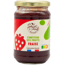 CONFITURE DE FRAISE ANTIGASPI 350G - SAINS & SAUFS
