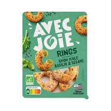RINGS CHOU KALE, BASILIC & SESAME BIO 160G - AVEC JOIE