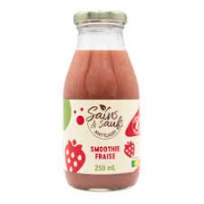 SMOOTHIE FRAISE ANTI GASPI 250ML - SAINS & SAUFS