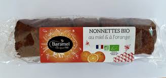 NONETTES BIO AU MIEL & A L'ORANGE X 5 PIECES 160G - BARAMEL