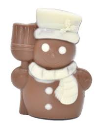 BONHOMME DE NEIGE AU CHOCOLAT AU LAIT BIO 45G - BOVETTI CHOCOLATS