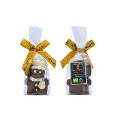 BONHOMME DE NEIGE AU CHOCOLAT AU LAIT BIO 45G - BOVETTI CHOCOLATS – Image 2