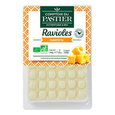 RAVIOLES A L'EMMENTAL BIO 240G - COMPTOIR DU PASTIER