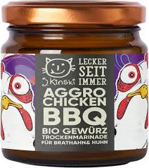 AGGRO CHICKEN BBQ BIO (marinade sèche pour volailles grillées) 125G - J.KINSKI