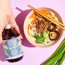 BOUILLON SHOYU ALGUES & CHAMPIGNONS BIO & VEGAN pour ramen 525ml - J.KINSKI – Image 2