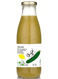 SOUPE DE COURGETTE AU CURCUMA ET ZESTE DE CITRON BIO 75CL - DU LOCAL EN BOCAL