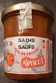 CONFITURE D'ABRICOT ANTIGASPI 350G - SAINS & SAUFS