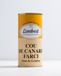 COU DE CANARD FARCI (FOIE GRAS 20%) 580G - MAISON LEMBERT