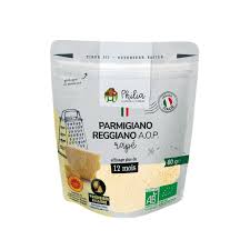 PARMESAN PARMIGIANO REGGIANO AOP RAPE 12 MOIS AU LAIT CRU BIO 60G - PHILIA