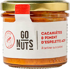 TARTINABLE CACAHUETES PIMENT D'ESPELETTE AOP BIO 100G - GO NUTS