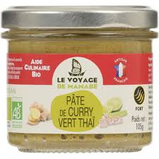 PATE DE CURRY VERT THAÏ BIO 105G - LE VOYAGE DE MAMABE