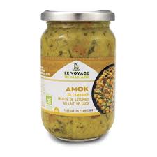 AMOK DU CAMBODGE MIJOTE DE LEGUMES AU LAIT DE COCO BIO 330G LE VOYAGE DE MAMABE