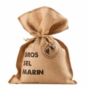 GROS SEL DE MER EN SAC DE TOILE DE JUTE 2.5kg - LE SALIN DU GRUISSAN