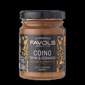 DELICE DE COING THYM ROMARIN 110g - FAVOLS LES FROMAGERES
