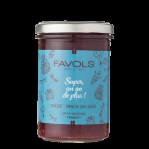 SUPER UN AN DE PLUS (fraise fraise des bois) 250g - FAVOLS LES MESSAGES