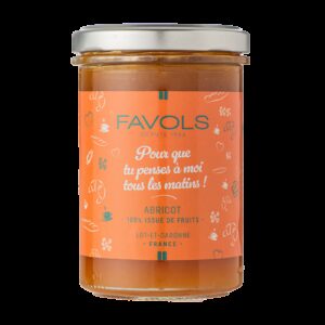 POUR QUE TU PENSES A MOI (abricot 100% fruit) 250g - FAVOLS LES MESSAGES