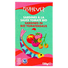 SARDINES A LA SAUCE TOMATE BIO 120g - FISH4EVER