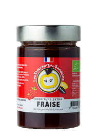 CONFITURE EXTRA DE FRAISE BIO 275g - FAMILLE TEULET
