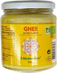 GHEE DE VACHE BEURRE CLARIFIE BIO 245g - LE BIO POUR TOUS
