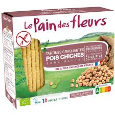 TARTINES CRAQUANTES AUX POIS CHICHES BIO SANS GLUTEN & VEGAN 150G - LE PAIN DES