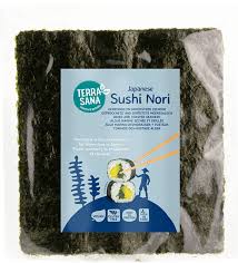 FEUILLES DE NORI GRILLE BIO POUR SUSHI X10 FEUILLES 125g - TERRA SANA