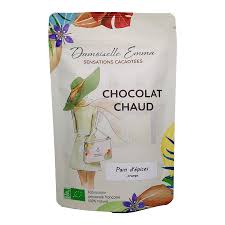 CACAO LE CHOCO-GOURMAND PAIN D'EPICES ORANGE BIO 125g - DAMOISELLE EMMA CACAO