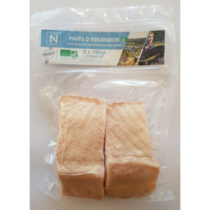 PAVES D'ESTURGEON BIO SURGELES 2X150g - CAVIAR DE NEUVIC