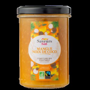 CONFITURE BIO MANGUE NOIX DE COCO 230g - SAVEURS & FRUITS