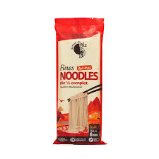 NOODLES FINES DE RIZ DEMI-COMPLET BIO POUR PAD-THAÏ 170g - AUTOUR DU RIZ