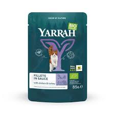 FILET EN SAUCE A LA DINDE POUR CHAT BIO 85g - YARRAH