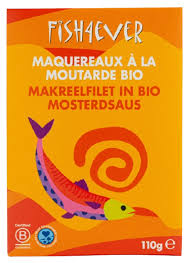 FILETS DE MAQUEREAUX A LA MOUTARDE BIO 110g - FISH4EVER