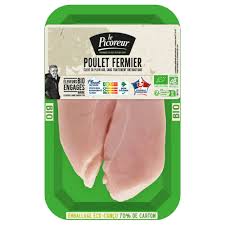 ESCALOPES DE POULET FERMIER BIO 2X100g - LE PICOREUR
