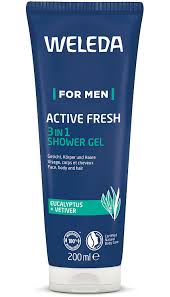 GEL DOUCHE ACTIVE FRESH 3 EN 1 FOR MEN 200ml - WELEDA
