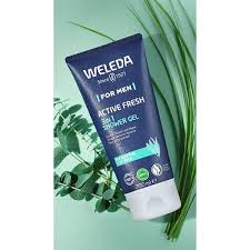 GEL DOUCHE ACTIVE FRESH 3 EN 1 FOR MEN 200ml - WELEDA – Image 2