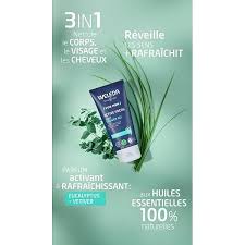 GEL DOUCHE ACTIVE FRESH 3 EN 1 FOR MEN 200ml - WELEDA – Image 3