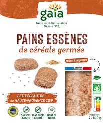 PAINS ESSENES DE CEREALE GERMEE BIO PETIT EPEAUTRE IGP HTE PROVENCE 2X100G GAÏA