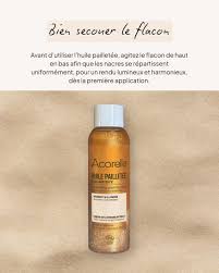 HUILE PAILLETEE SUBLIMATRICE BIO & VEGAN 100ml - ACORELLE – Image 2
