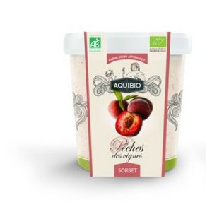 SORBET PÊCHE DES VIGNES BIO 500ml - AQUIBIO