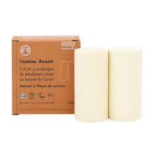 RECHARGES DEODORANT SOLIDE ABRICOT & FLEURS DE CERISIER BIO 2X60g - COMME AVANT